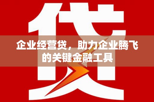 三地门企业经营贷，助力企业腾飞的关键金融工具