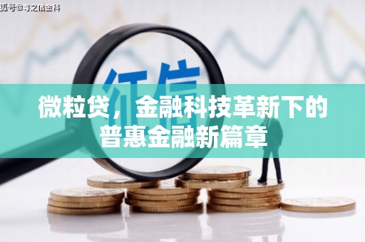 三地门微粒贷，金融科技革新下的普惠金融新篇章
