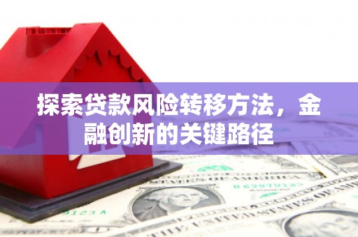 三地门探索贷款风险转移方法，金融创新的关键路径