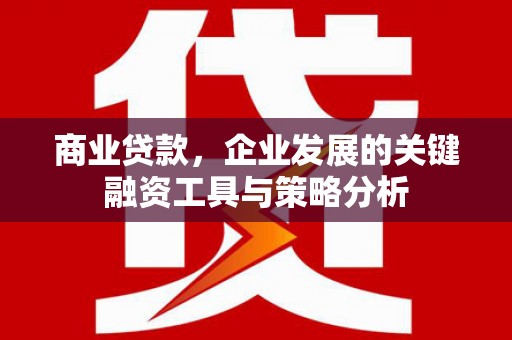 三地门商业贷款，企业发展的关键融资工具与策略分析