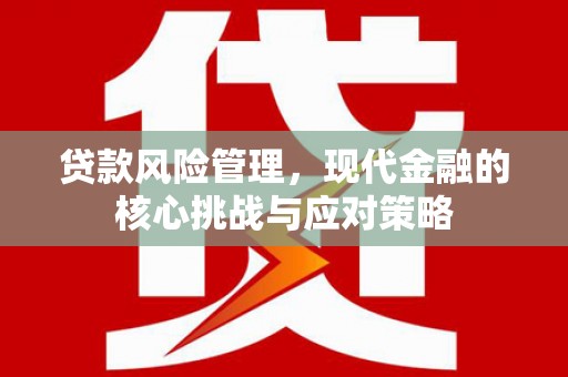 三地门贷款风险管理，现代金融的核心挑战与应对策略