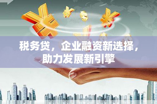 三地门税务贷，企业融资新选择，助力发展新引擎