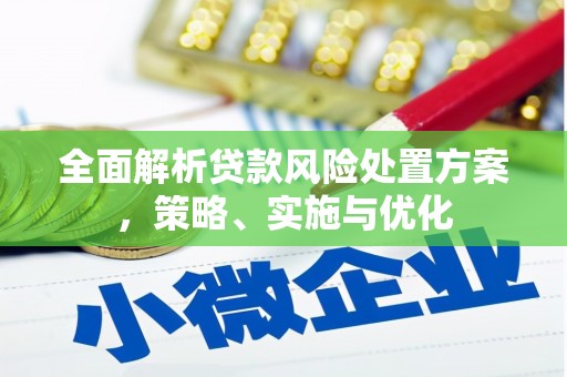 三地门全面解析贷款风险处置方案，策略、实施与优化