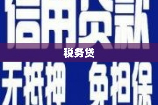 三地门税务贷