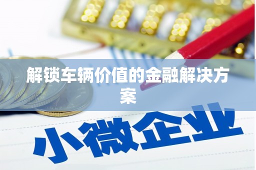 三地门解锁车辆价值的金融解决方案