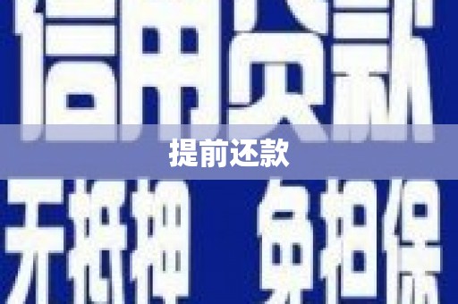 三地门提前还款